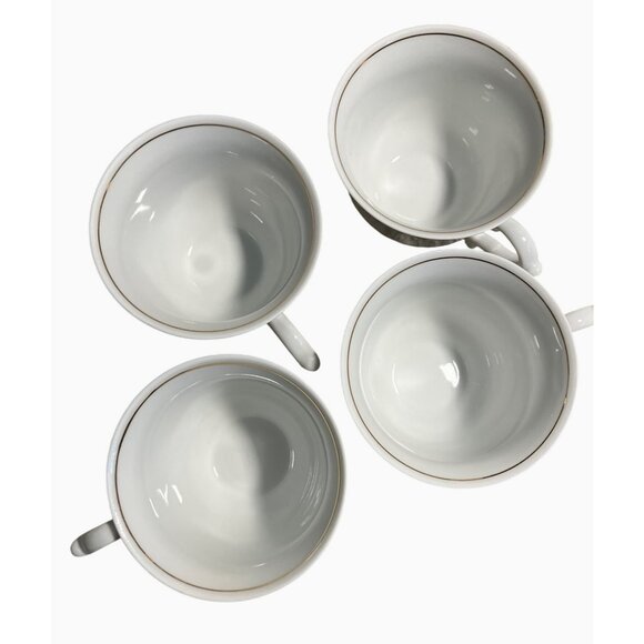 Southington Baum Golden Rhapsody Fine China Tea Coffee Cups and Saucers Set Of 4 - Picture 6 of 11